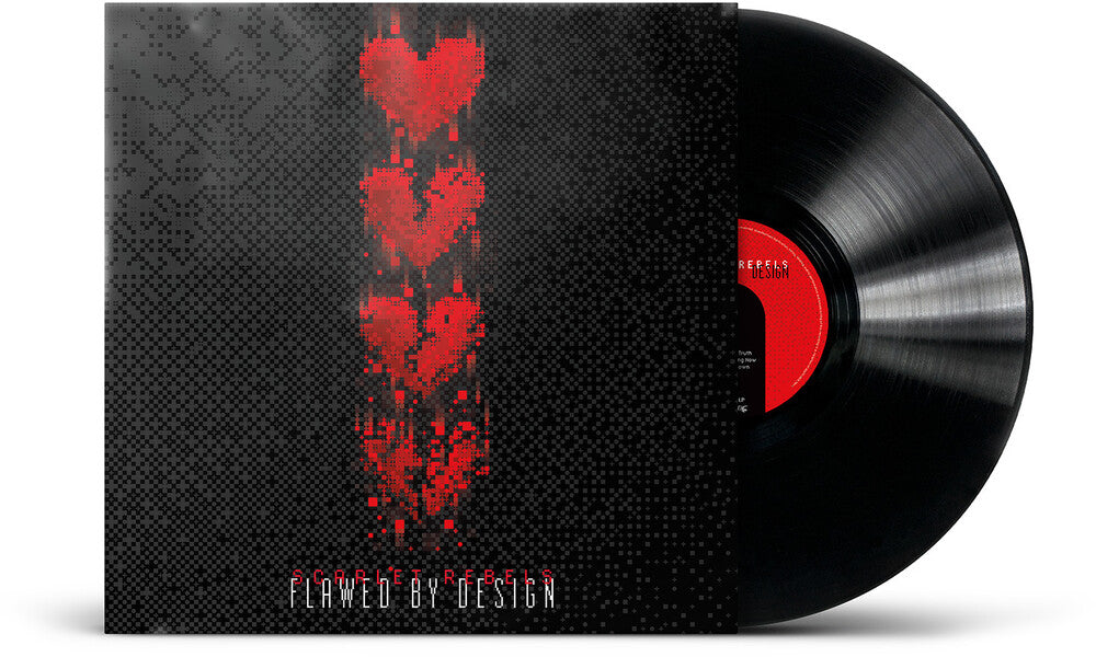 the album cover for Scarlet Rebels - Flawed By Design