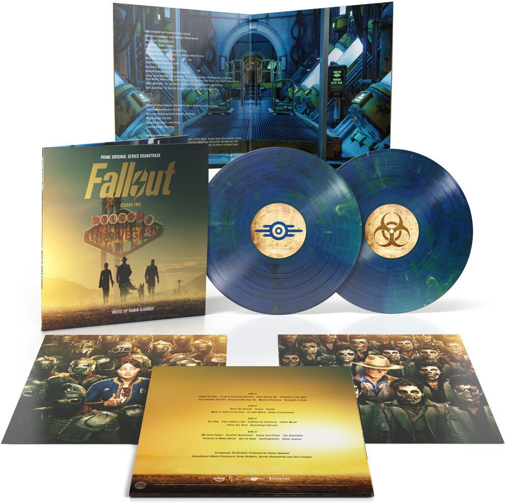 the album cover for Ramin Djawadi - Fallout Season 2 (prime Series Ost) (gold/cobalt Shimmer Vinyl/2lp)