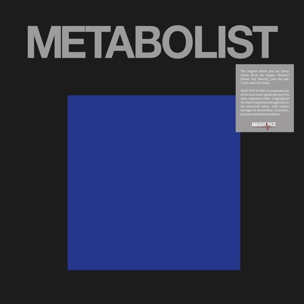the album cover for Metabolist - Hansten Klork (2lp)