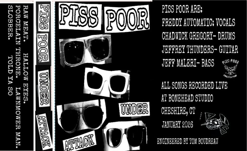 the album cover for Piss Poor - Under Attack