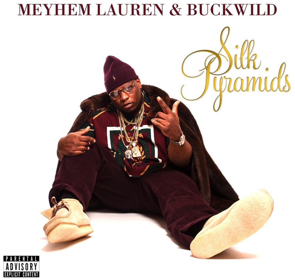 the album cover for Meyhem Lauren & Buckwild - Silk Pyramids