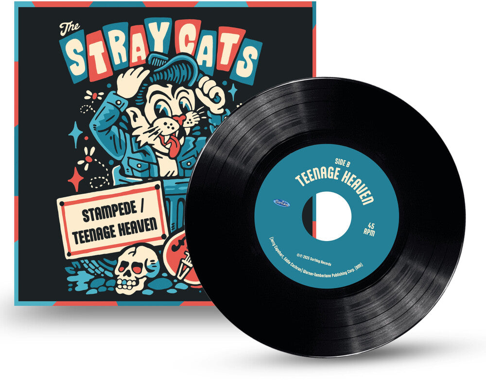 the album cover for Stray Cats - Stampede / Teenage Heaven