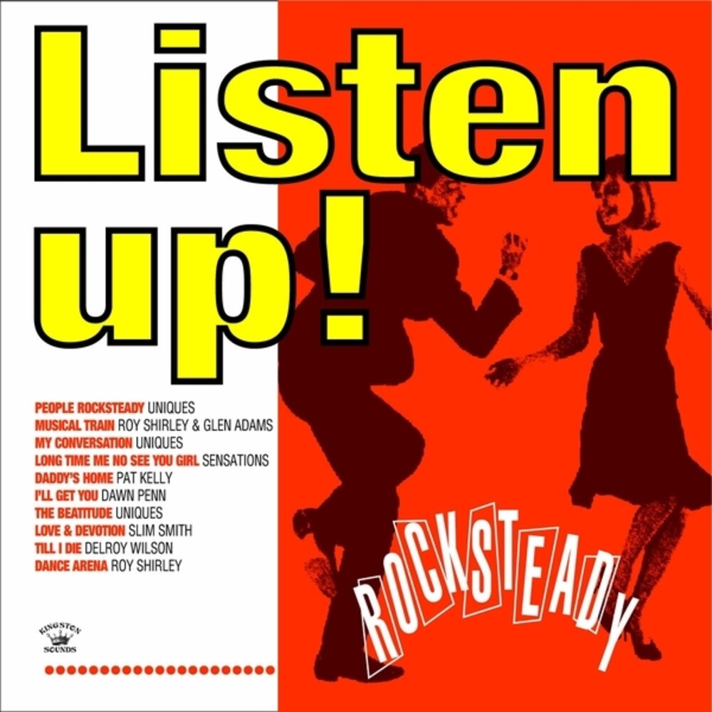 the album cover for Various Artists - Listen Up! Rocksteady