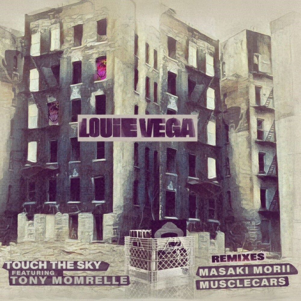 the album cover for Louie Feat. Tony Momrelle Vega - Touch the Sky Remixes