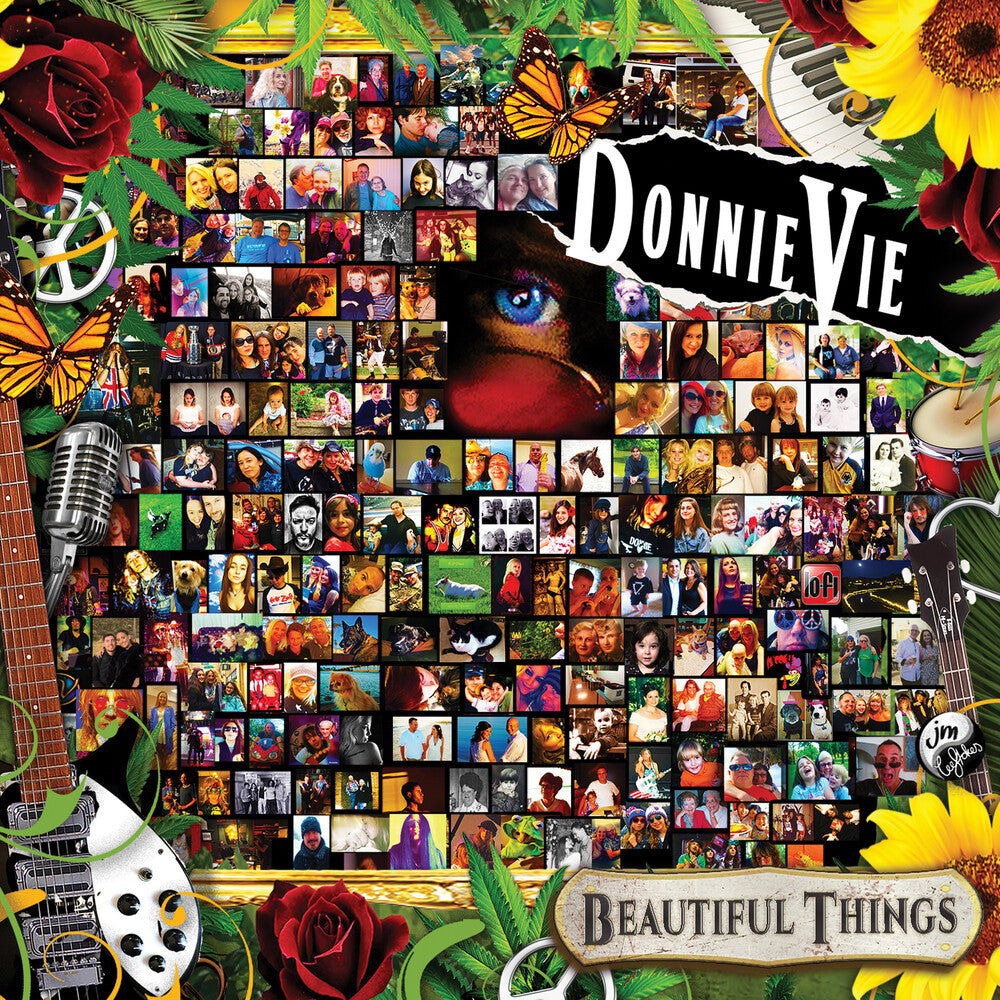 the album cover for Donnie Vie - Beautiful Things