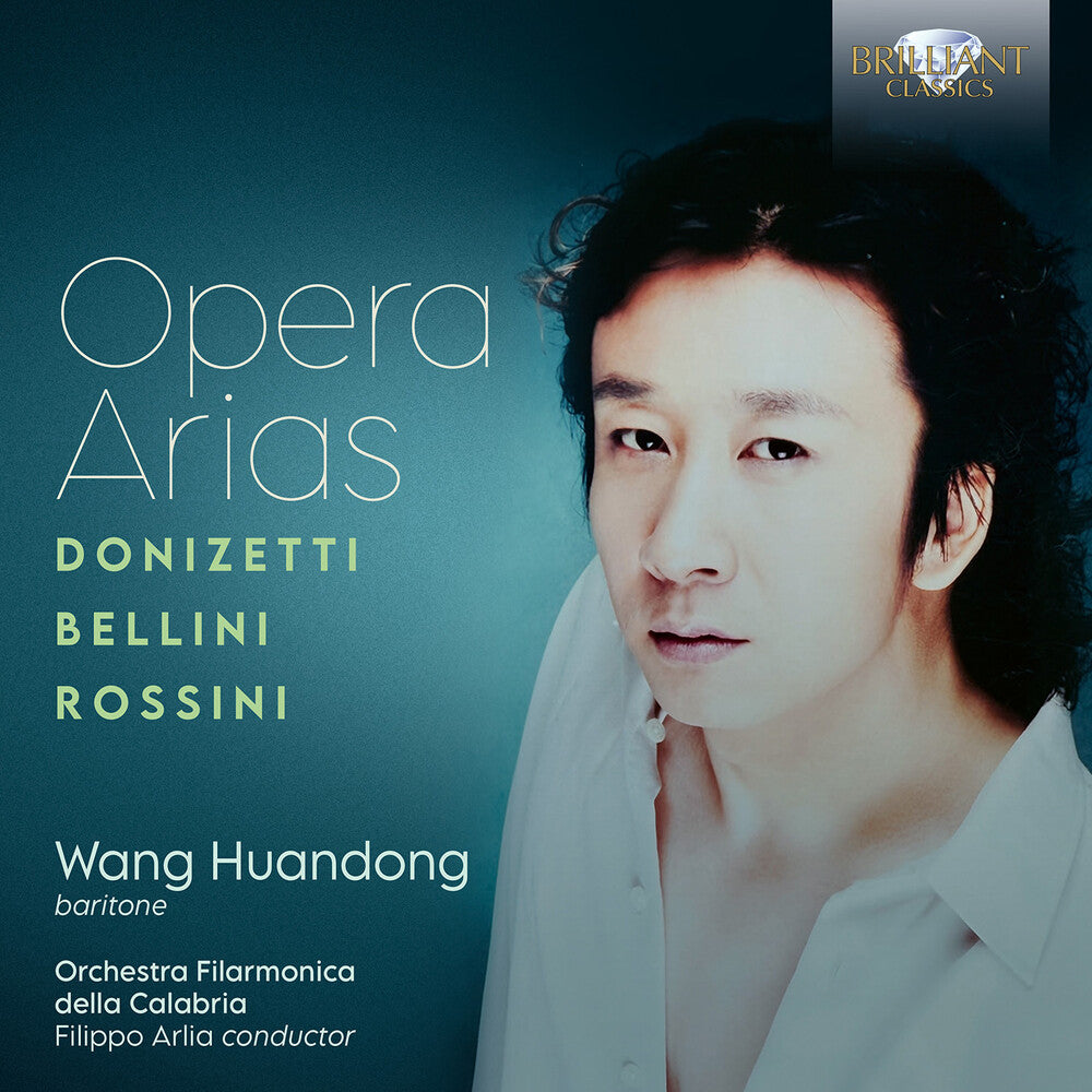 the album cover for Wang Huandong - Donizetti Bellini Rossini: Opera Arias