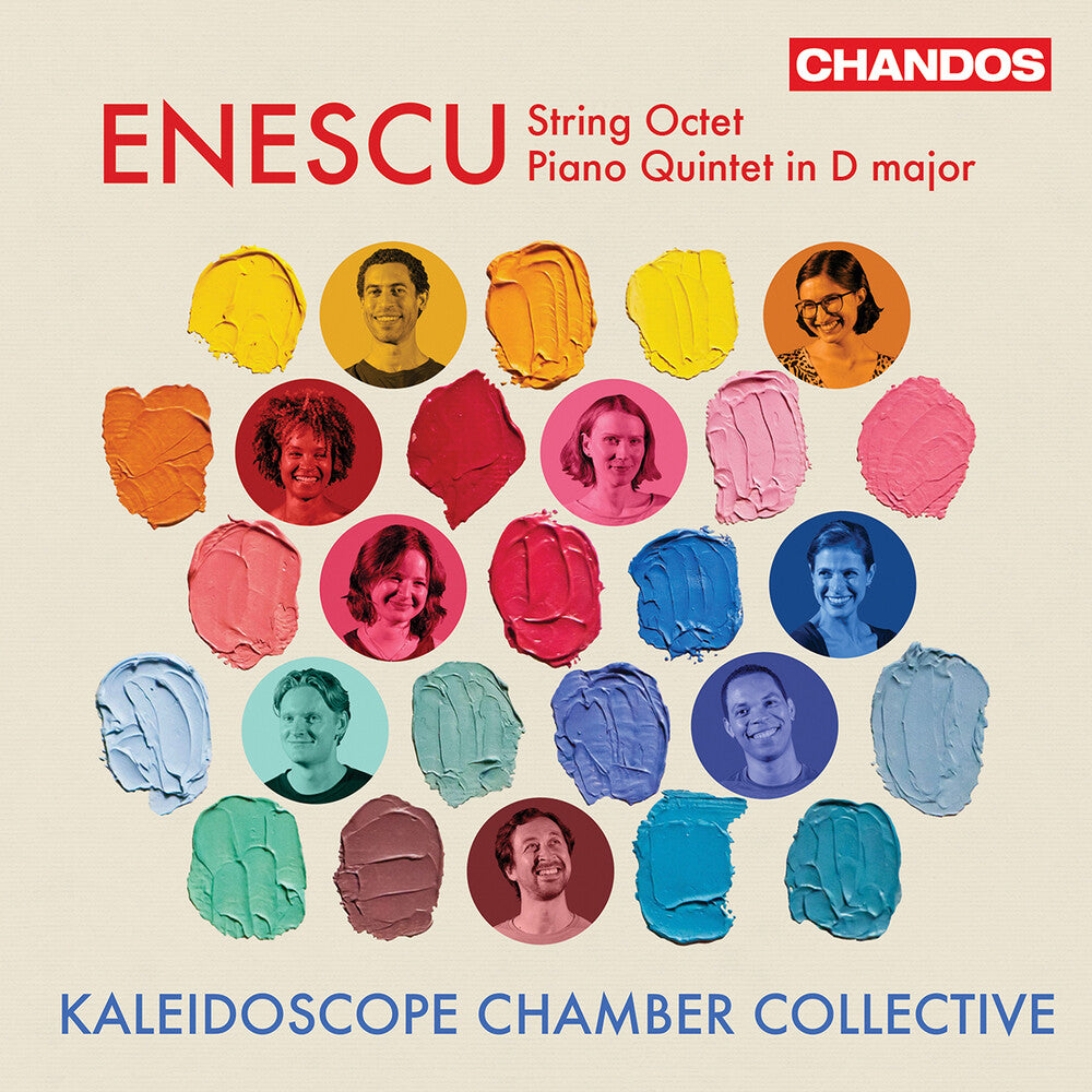 the album cover for Kaleidoscope Chamber Collective - Enescu: Str Octet Pno Qnt