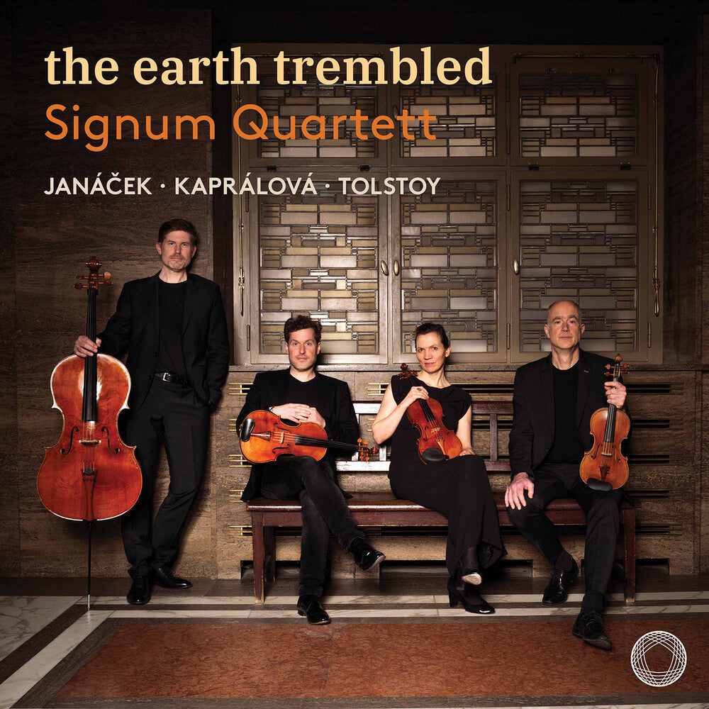 the album cover for Signum Quartett - Earth Trembled