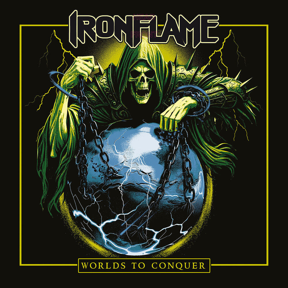 the album cover for Ironflame - Worlds To Conquer