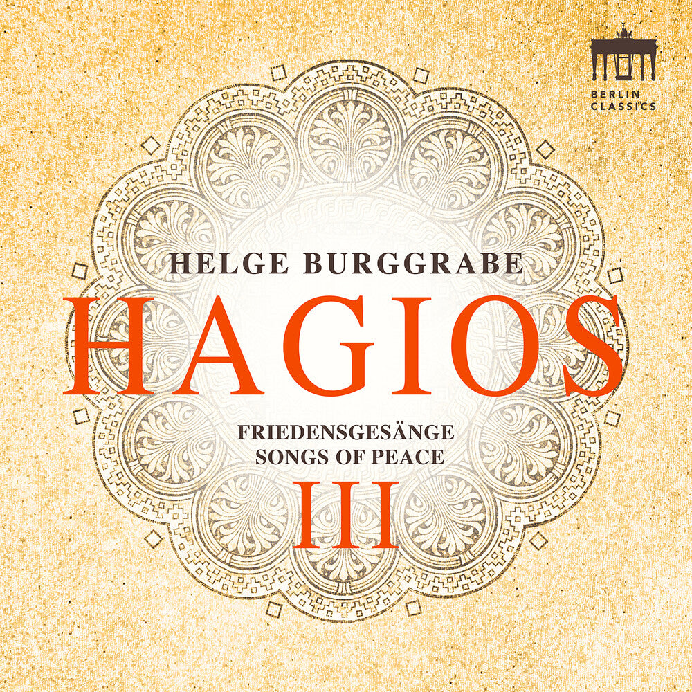 the album cover for Helge Burggrabe - Hagios Iii (Songs Of Peace)