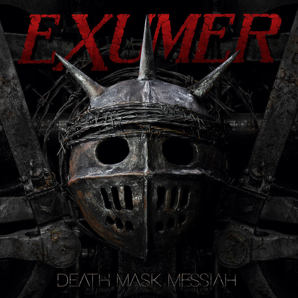 the album cover for Exumer - Death Mask Messiah
