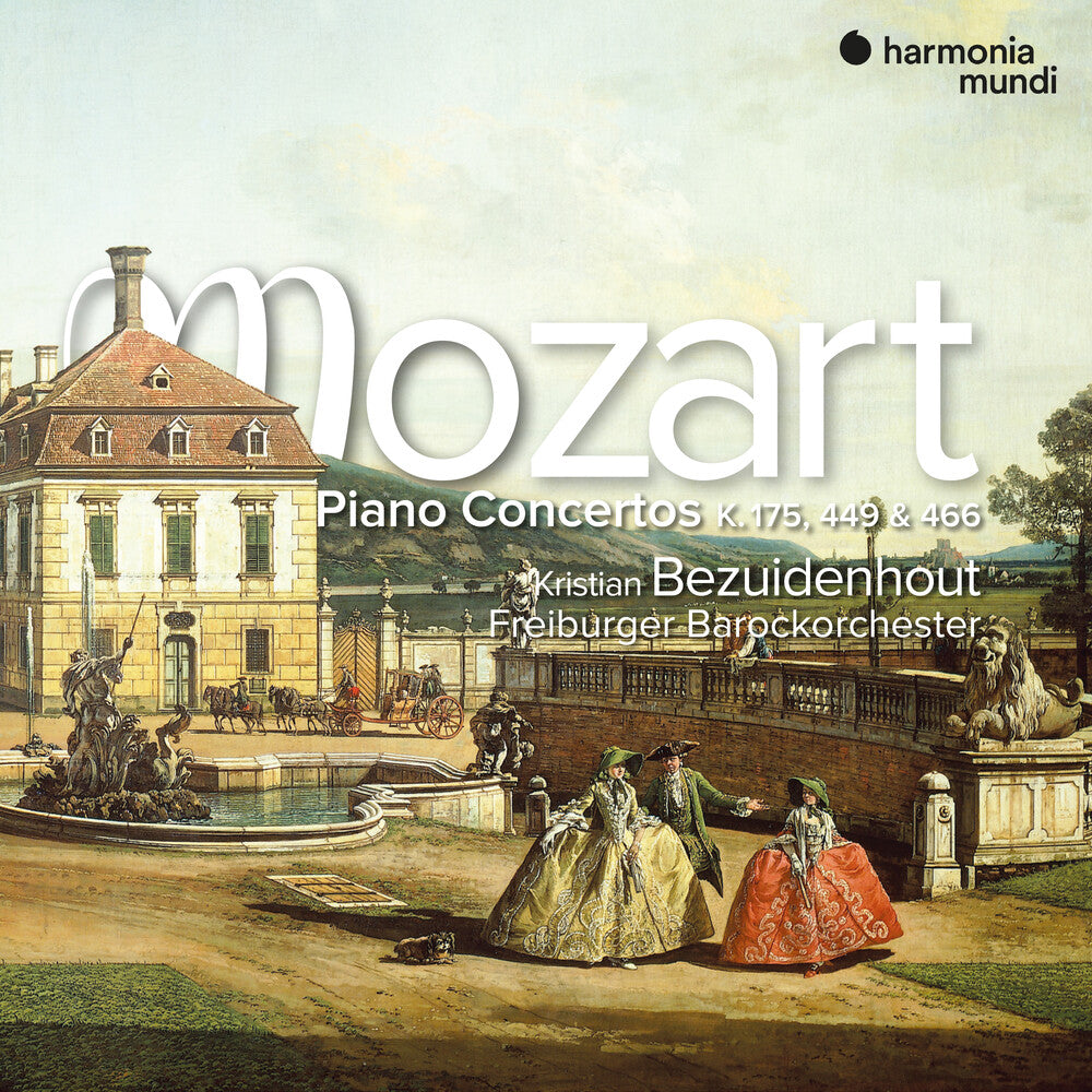 the album cover for Kristian Bezuidenhout - Mozart: Piano Concertos K. 175 449 & 466