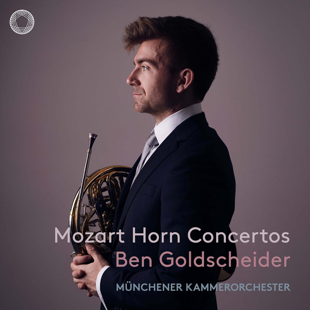 the album cover for Ben Goldscheider - Mozart Horn Concertos