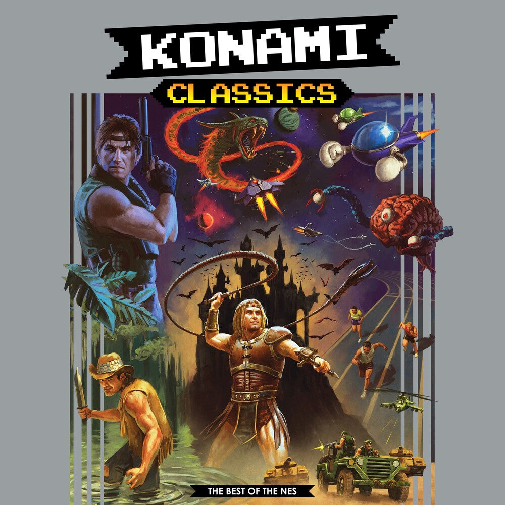 the album cover for Konami Kukeiha Club (Colv) (Red) (Ylw) - Konami Classics: The Best Of The Nes - O.S.T.