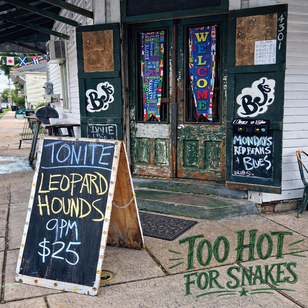 the album cover for Leopard Hounds - Too Hot For Snakes