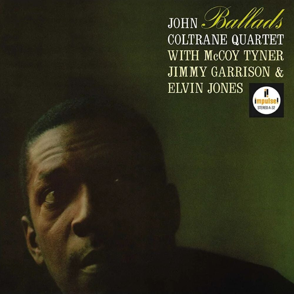 the album cover for John Coltrane - Ballads (Verve Essential Vinyl Series)