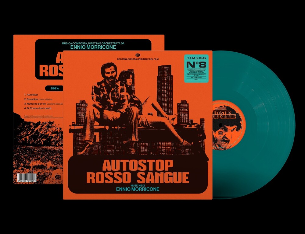 the album cover for Ennio Morricone (Cvnl) (Cyn) (Reis) (Ita) - Autostop Rosso Sangue (Hitch-Hike) - O.S.T. - Cyan