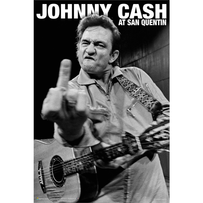 Johnny Cash At San Quentin Poster