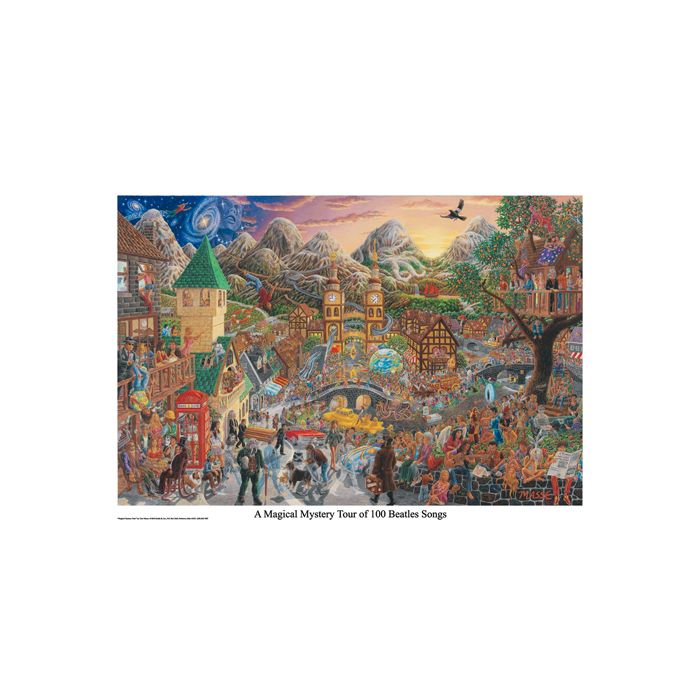 Beatles Magical Mystery Tour of 100 Songs Poster