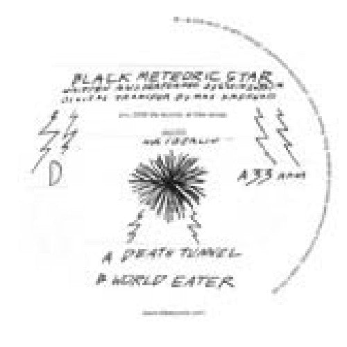 the album cover for Black Meteoric Star - Death Tunnel