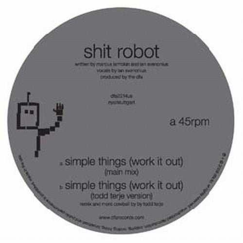 the album cover for Shit Robot - Simple Things