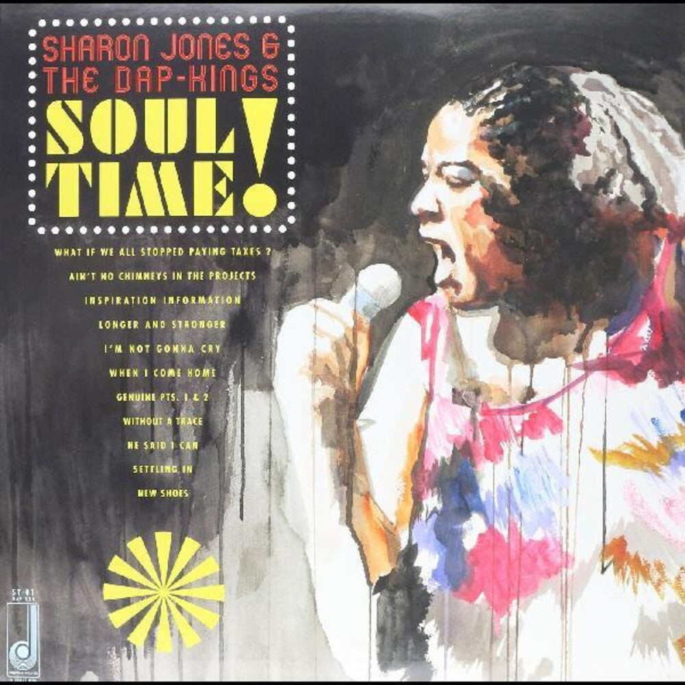 the album cover for Sharon Jones & The Dap-Kings - Soul Time! [Limited Edition Vinyl]