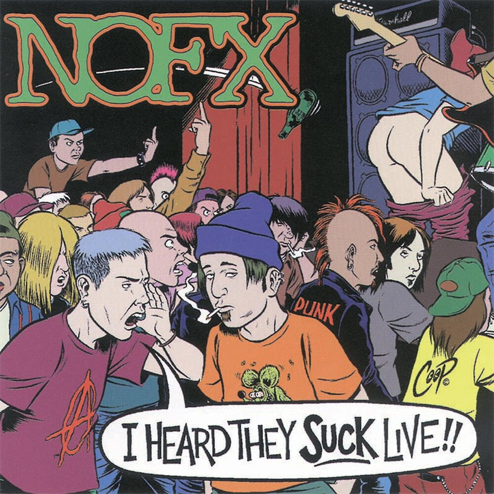the album cover for NOFX - I Heard They Suck Live