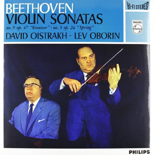 the album cover for Beethoven / Oborin / Oistrach - Sonatas For Piano & Violin 5 & 9 [180 Gram]