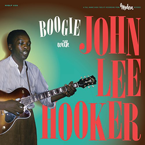 the album cover for John Lee Hooker - Boogie with John Lee Hooker