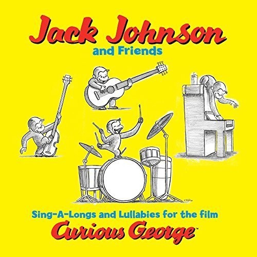 the album cover for Jack Johnson - Sing-A-Longs And Lullabies For The Film Curious George [LP]