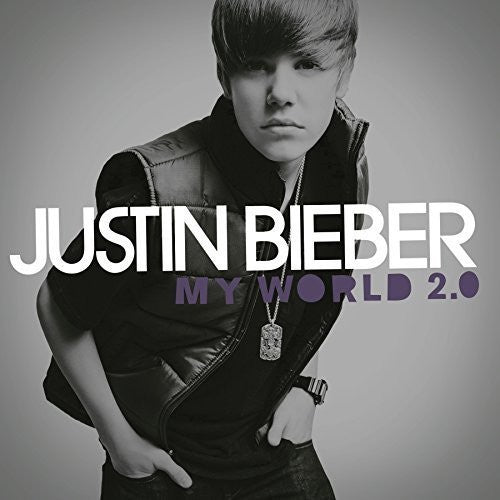 the album cover for Justin Bieber - My World 2.0 [Vinyl]