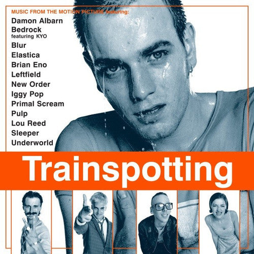 the album cover for Trainspotting [Movie] - Trainspotting [2LP Orange Vinyl Soundtrack]