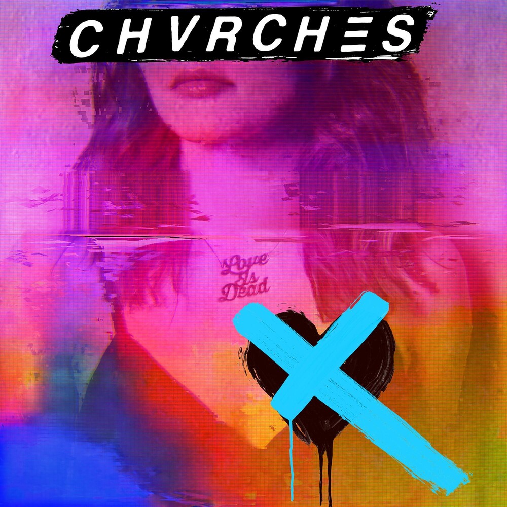 the album cover for Chvrches - Love Is Dead [Translucent Light Blue LP]