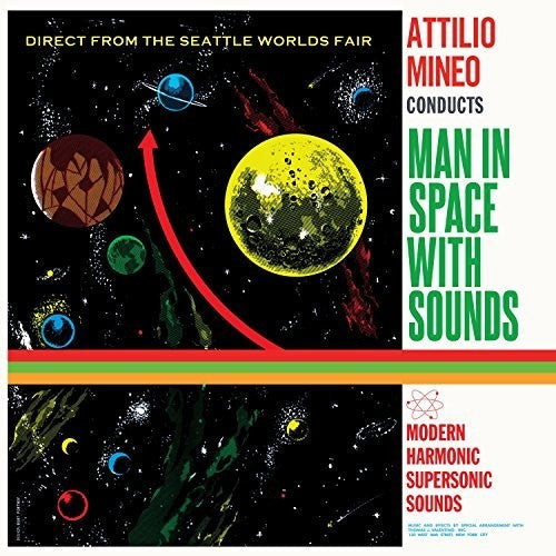 the album cover for Attilio Mineo - Man In Space With Sounds