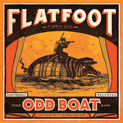 the album cover for Flatfoot 56 - Odd Boat [Red LP]