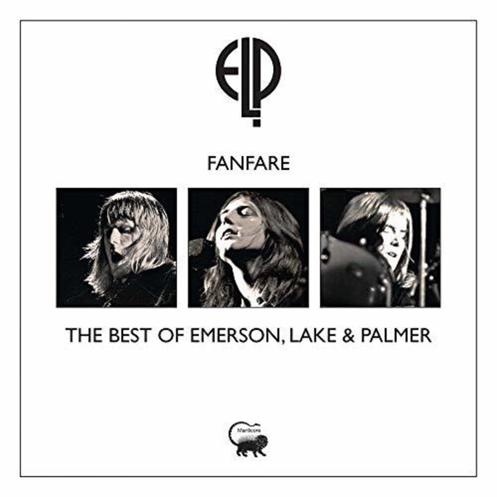 the album cover for Emerson, Lake & Palmer - Fanfare - The Best Of Emerson, Lake & Palmer