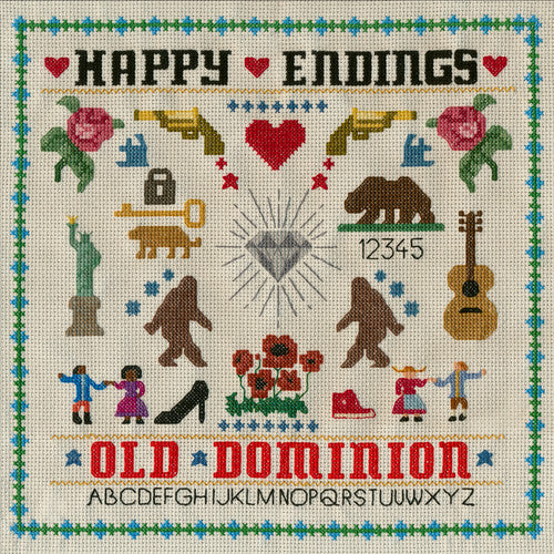 the album cover for Old Dominion - Happy Endings [LP]