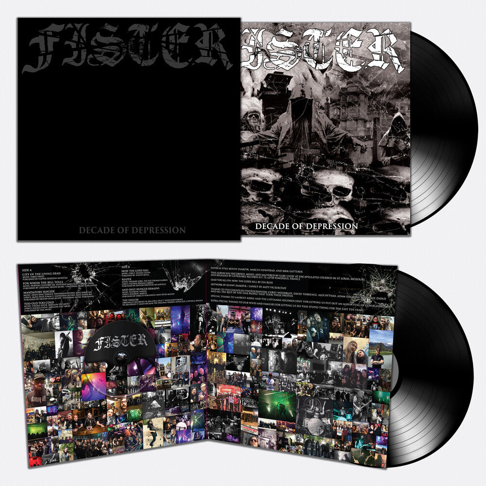 the album cover for Fister - Decade Of Depression (W/Cd) (Blk) [Deluxe] [Limited Edition]