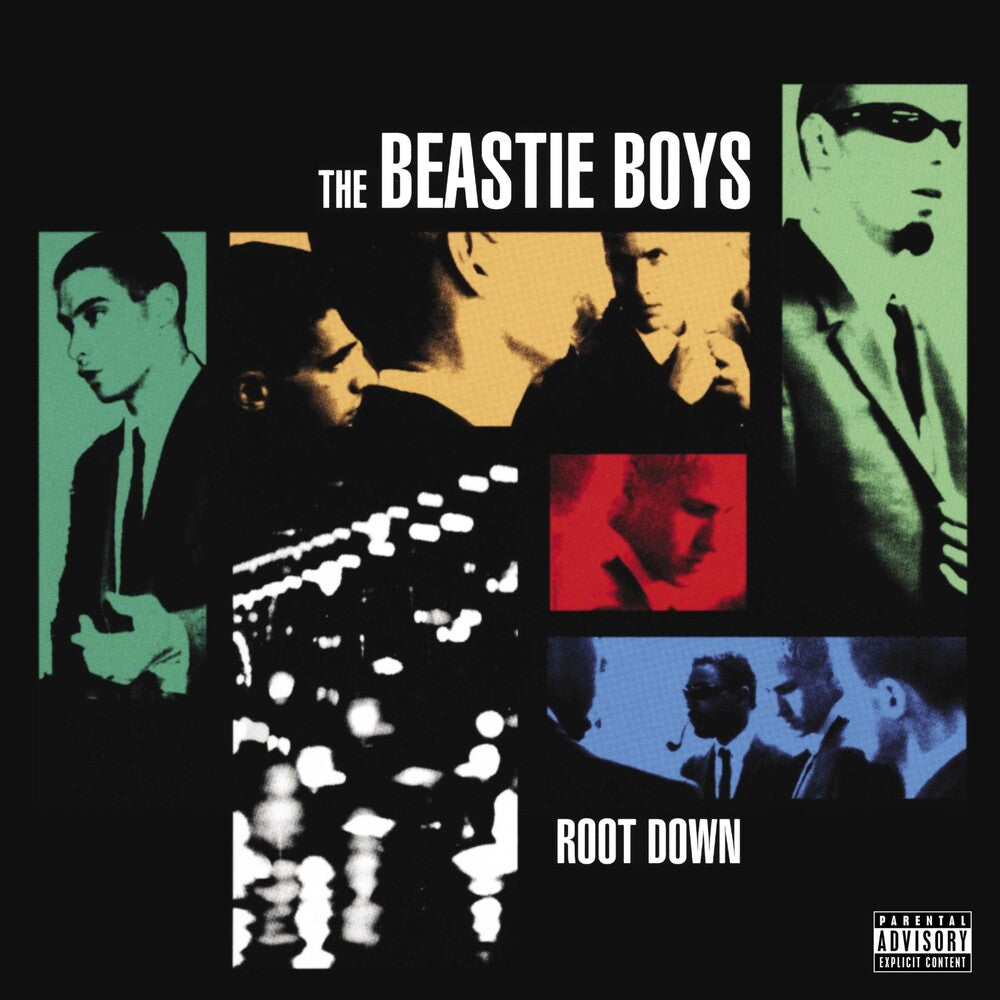 the album cover for Beastie Boys - Root Down EP [Limited Edition Orange, Red, Blue or Green LP]
