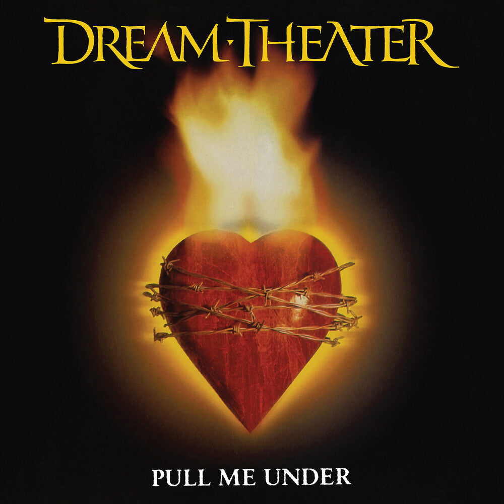 the album cover for Dream Theater - Pull Me Under [Rocktober 2019 Translucent Yellow Vinyl Single]
