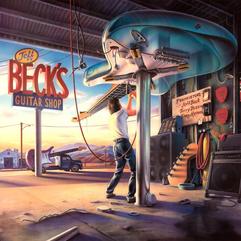 the album cover for Jeff Beck - Jeff Beck's Guitar Shop (Audp) [Colored Vinyl] (Gate) [Limited Edition]
