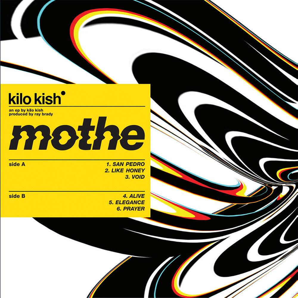 the album cover for Kilo Kish - Mothe [Black/Yellow/Orange Swirl LP]
