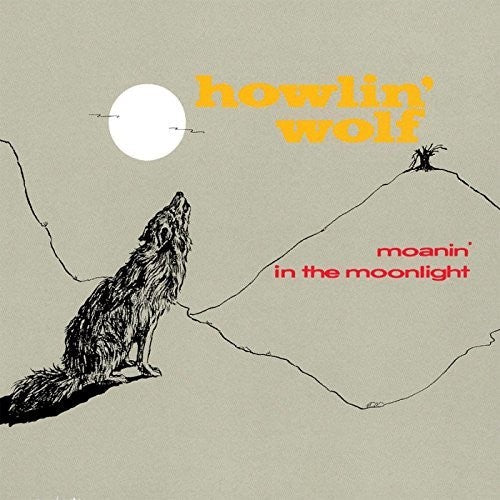 the album cover for Howlin' Wolf - Moanin In The Moonlight [Colored Vinyl] [Limited Edition] [180 Gram] (Red)