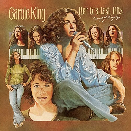 the album cover for Carole King - Her Greatest Hits (Songs Of Long Ago)