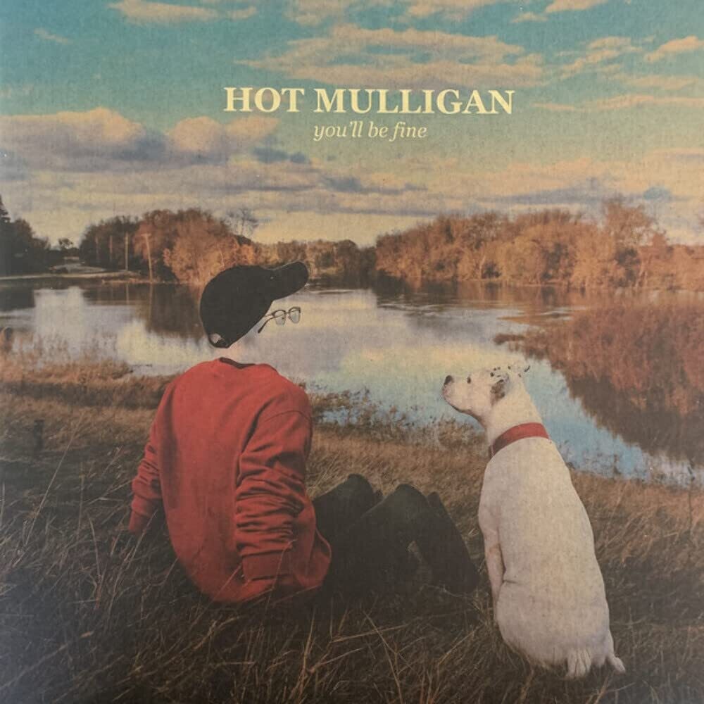 the album cover for Hot Mulligan - You'll Be Fine [LP] [Cloudy Clear w/ Red & Cyan Splatter]