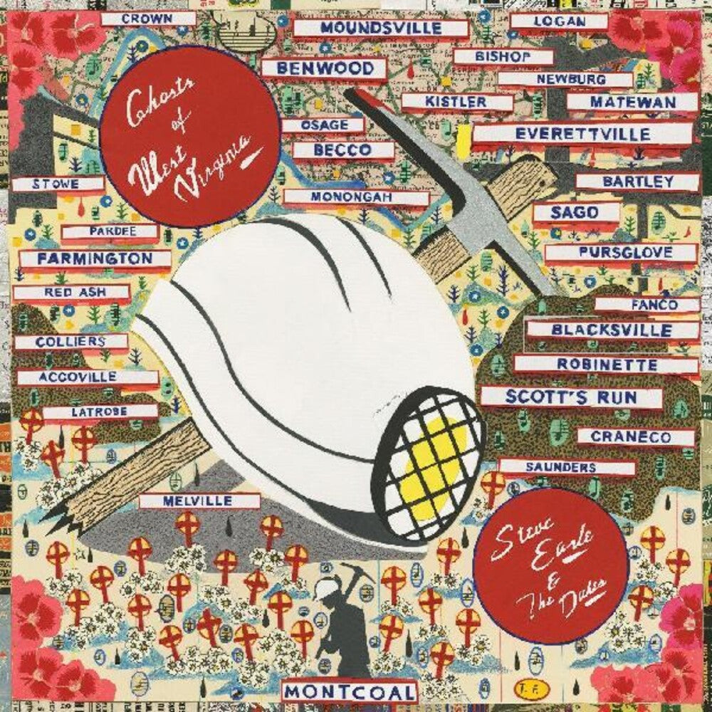 the album cover for Steve Earle & The Dukes - Ghosts of West Virginia [LP]