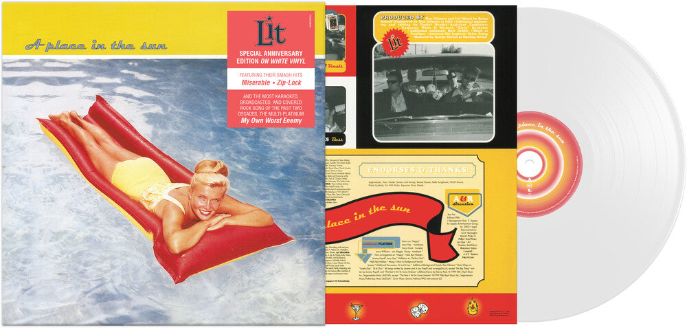 the album cover for Lit - A Place In The Sun [Limited Edition White LP]