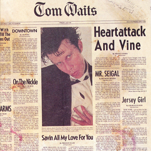the album cover for Tom Waits - Heartattack and Vine [Remastered LP]