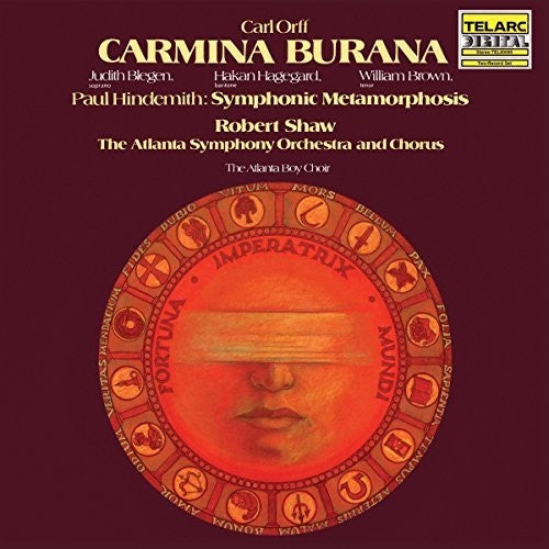 the album cover for Orff / Robert Shaw / Atlanta Symphony Orchestra - Carmina Burana
