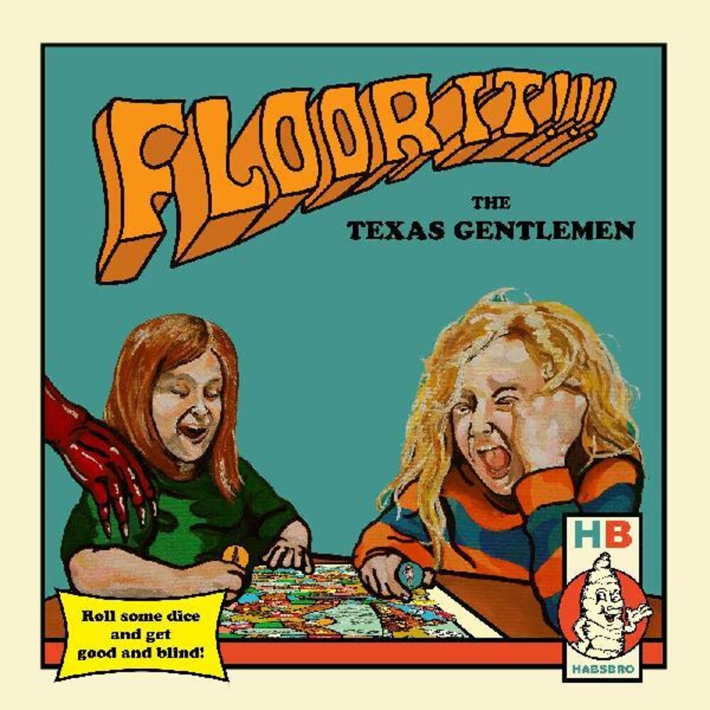 the album cover for The Texas Gentlemen - Floor It!!! [Indie Exclusive Limited Edition Blue, Red, Yellow 2LP+Board Game]